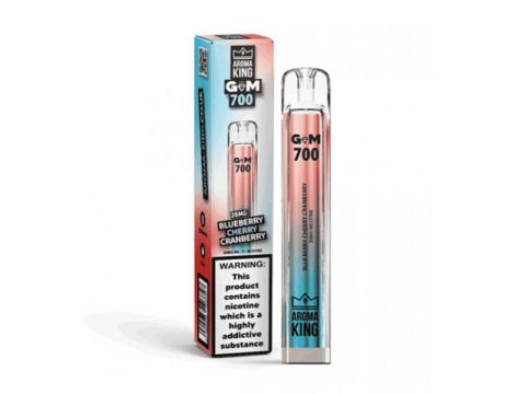 Aroma King Gem 700 puffs 0mg (bez nikotyny) - Blueberry Cherry Cranberry